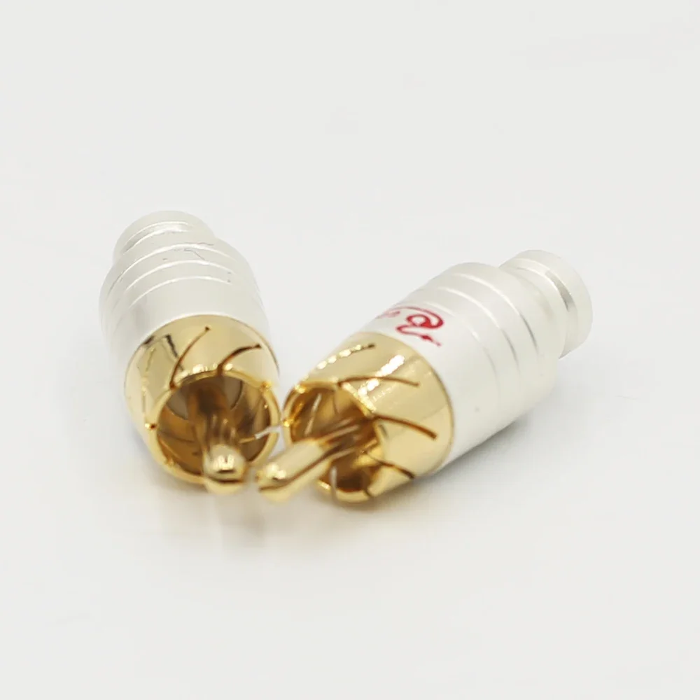 Premium 4-Pack Gold-Plated RCA Female Connectors 3 Premium 4-Pack Gold-Plated RCA Female Connectors - Image 3