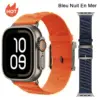 Orange Nylon Strap for Apple Watch Ultra 2 49mm