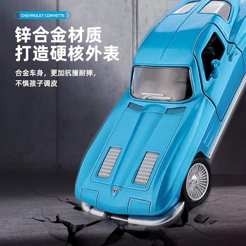 1963 Chevrolet Corvette 1:36 Diecast Model 4 1963 Chevrolet Corvette 1:36 Diecast Model - Image 4