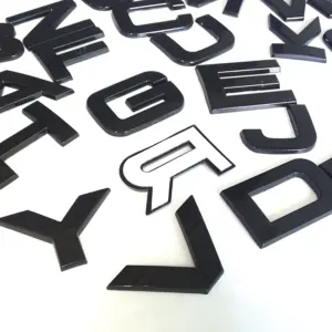 Land Rover Custom Glossy Black Emblems Set (C, O, R, S, U, X) 9 Se56a8b6238a446b6b876a2bdc8116930Z