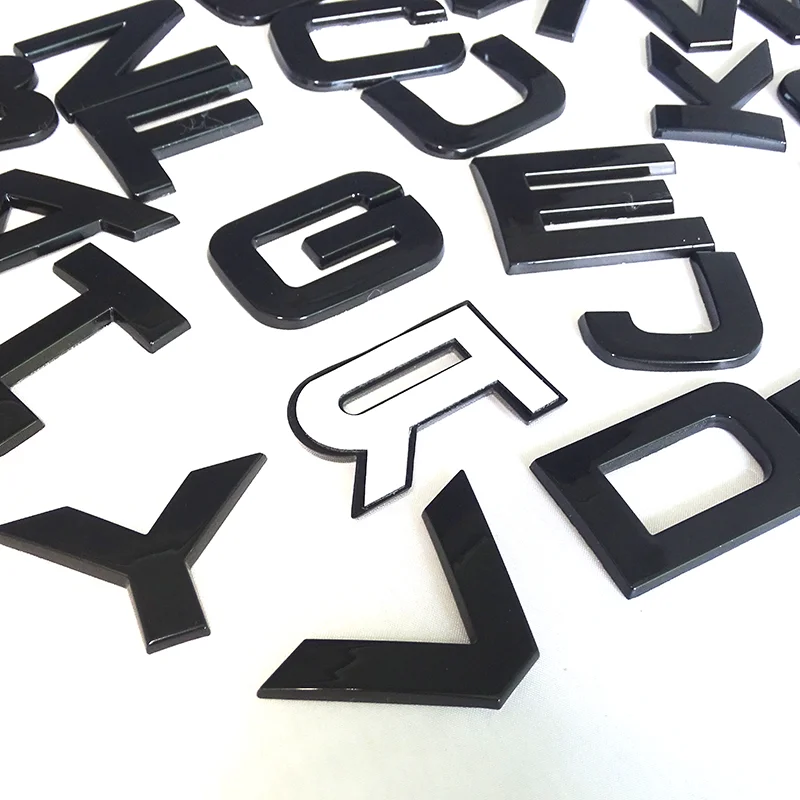Land Rover Custom Glossy Black Emblems Set (C, O, R, S, U, X) 5 Land Rover Custom Glossy Black Emblems Set (C, O, R, S, U, X) - Image 5