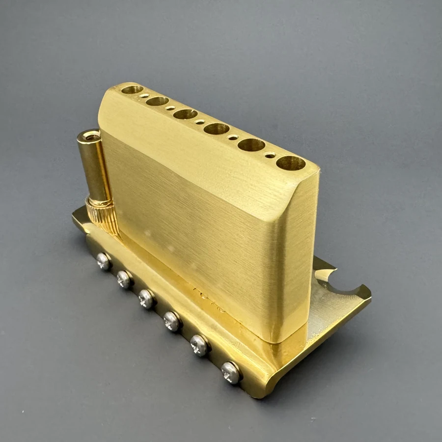 Gold Stratocaster Tremolo Bridge with Brass Block 5 Gold Stratocaster Tremolo Bridge with Brass Block - Image 5