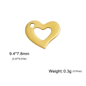 Set of 5 Stainless Steel Jewelry Charms 16 Se588a513575f4de5a0cff6bf32298bbb3