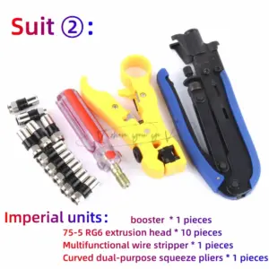 Coaxial Cable Tool Set for RG6 Installations 16 Se5b9c9c7d6f540d792c5369755361f1ej