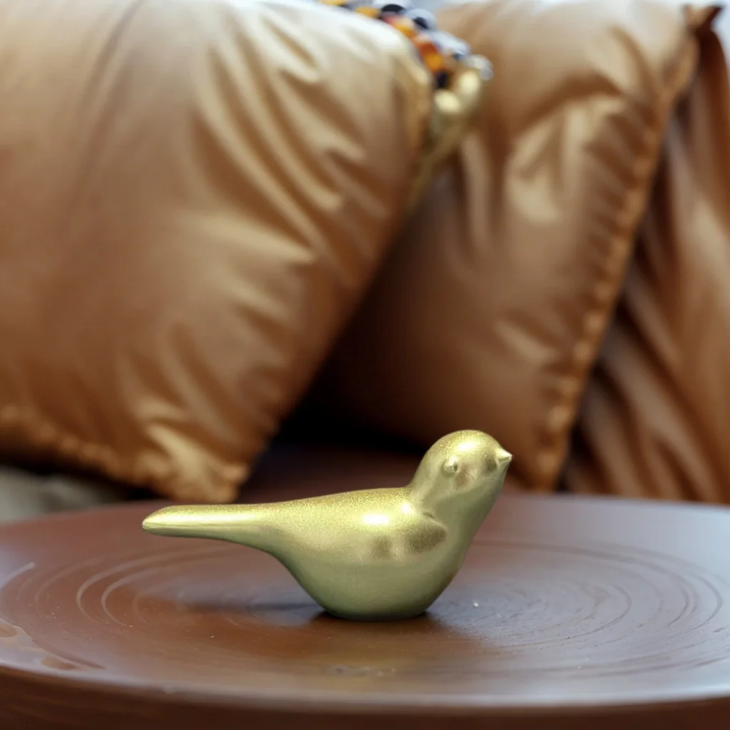 Gold Bird Figurine Set for Home Decor 3 Gold Bird Figurine Set for Home Decor - Image 3