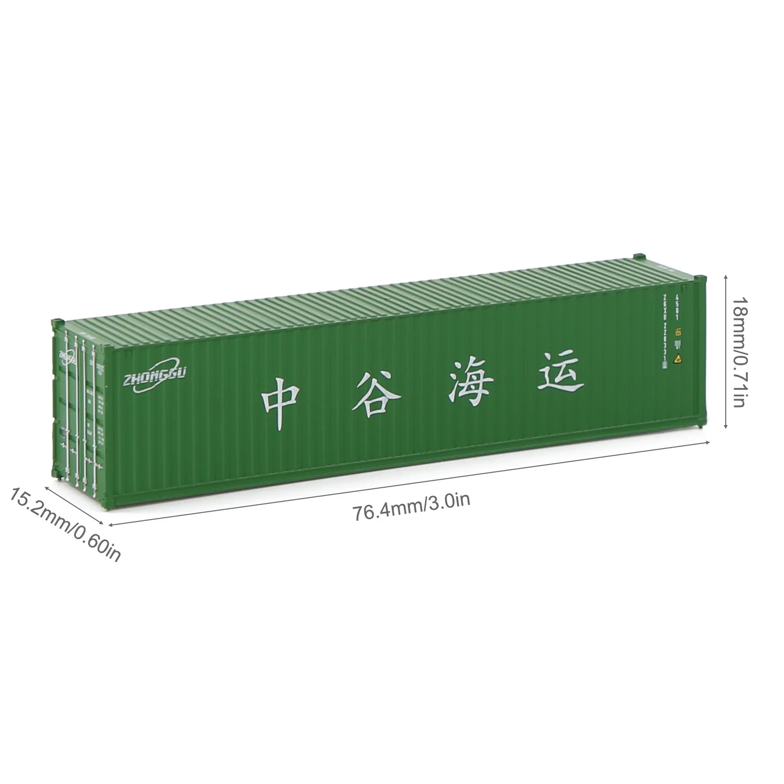 40ft N Scale Shipping Container with Logos 3 40ft N Scale Shipping Container with Logos - Image 3