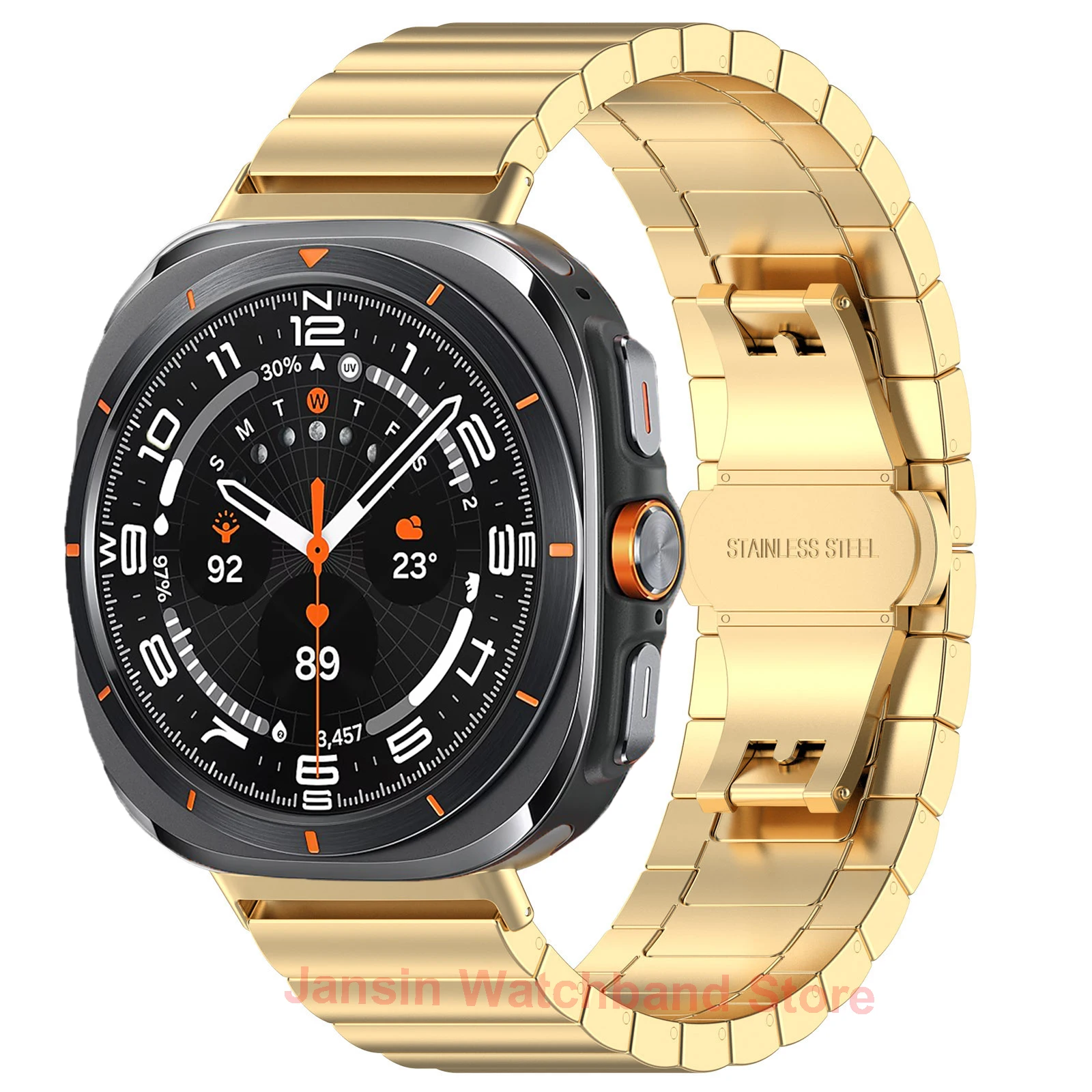 Stainless Steel Strap for Samsung Galaxy Watch Ultra 47mm 6 Stainless Steel Strap for Samsung Galaxy Watch Ultra 47mm - Image 6