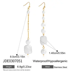 Stainless Steel Freshwater Pearl Drop Earrings 13 Se5fd04adb5f64c18931ae48ad631e5d8Q