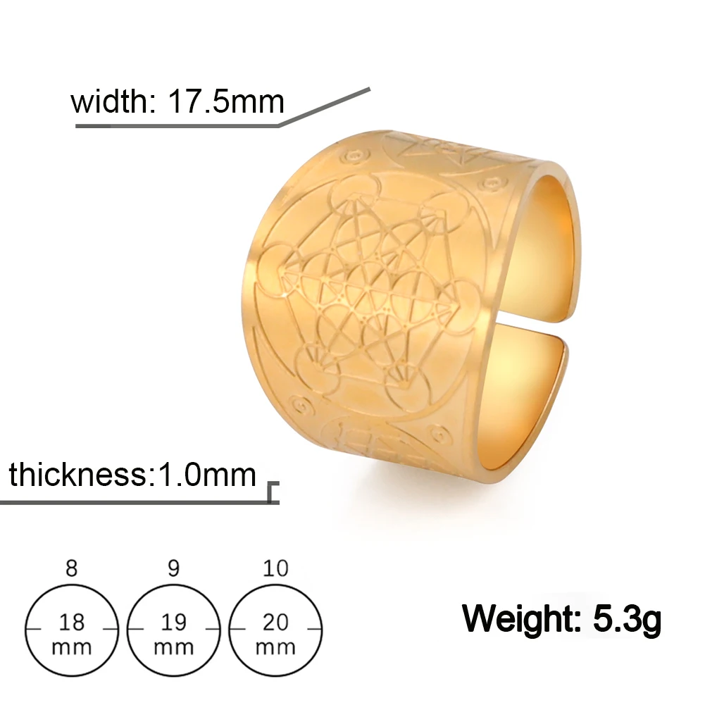 Angel Seal Archangel Ring with Sacred Geometry 6 Angel Seal Archangel Ring with Sacred Geometry - Image 6