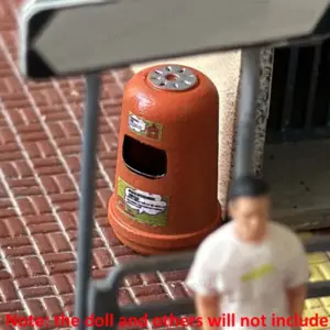 Miniature Waste Bins Set for Dioramas 15 Se62ff92f27b54021acbdbb678ef27dfay