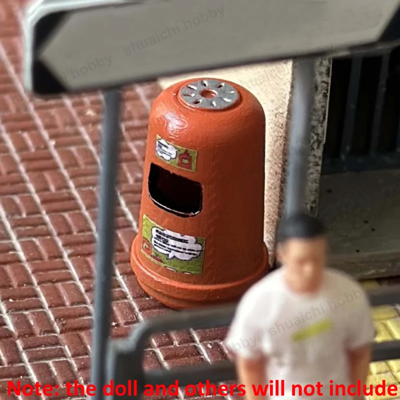 Miniature Waste Bins Set for Dioramas 6 Miniature Waste Bins Set for Dioramas - Image 6