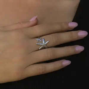 Stainless Steel Ocean Starfish Ring 11 Se671eac4ea5a4a26bee0bdc7ad174490j