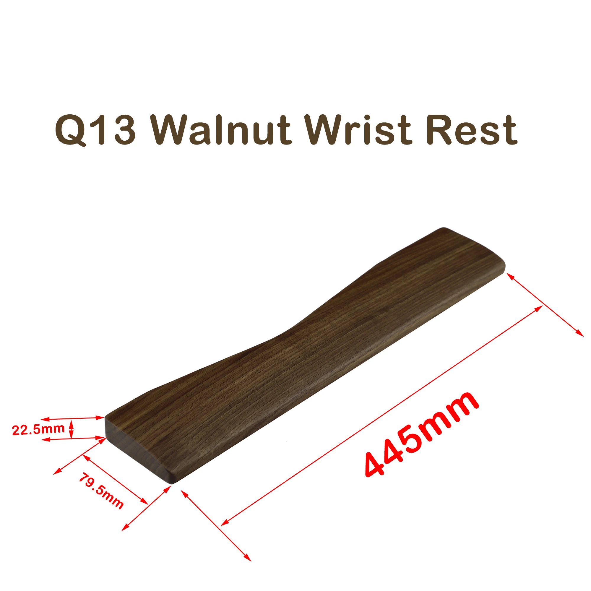 Walnut Wooden Wrist Rest for Keychron Pro Models 8 Walnut Wooden Wrist Rest for Keychron Pro Models - Image 8