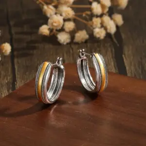 Vintage Gold Silver Drop Earrings 4 Se696ed8352f84ee58da639c70d22f61dt