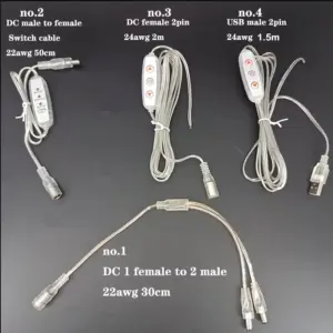 Transparent LED Lighting Cable Set