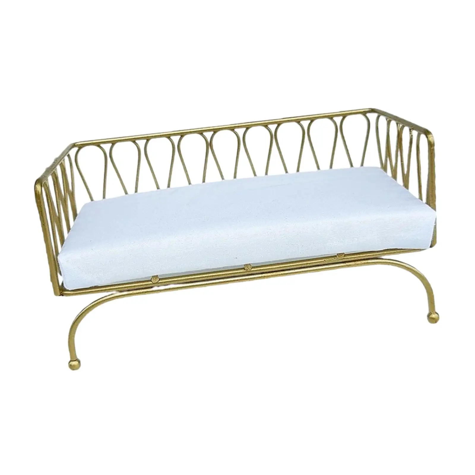 Miniature Metal Dollhouse Sofa for Collectors 8 Miniature Metal Dollhouse Sofa for Collectors - Image 8