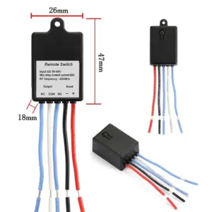Wireless Remote Control Switch Relay 5-60V 20A 433MHz 13 Se6b7785de48e43e3a22e80e549cee70c9