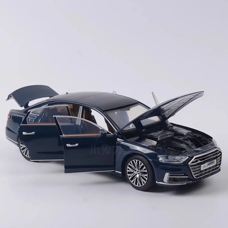 Luxury Blue A8L 1:32 Diecast Model Car 2 Luxury Blue A8L 1:32 Diecast Model Car - Image 2