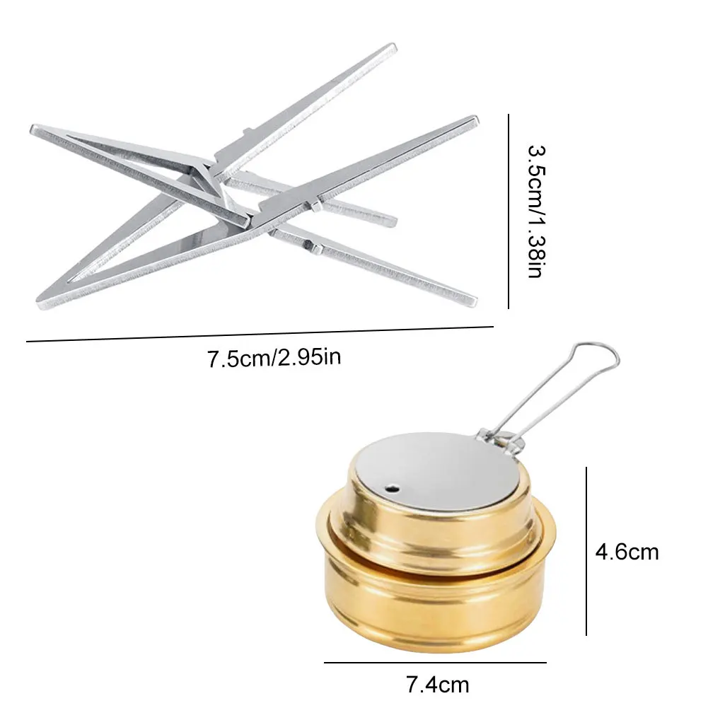 Portable Brass Outdoor Alcohol Stove for Camping 6 Portable Brass Outdoor Alcohol Stove for Camping - Image 6