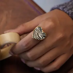 Stainless Steel Heart-Shaped Adjustable Ring 8 Se70d739c573e4107b6a6f371dc4ae65a9