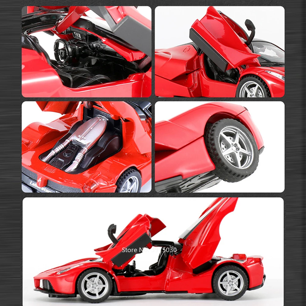 Red Miniature Sports Car Model 1:32 Diecast 3 Red Miniature Sports Car Model 1:32 Diecast - Image 3