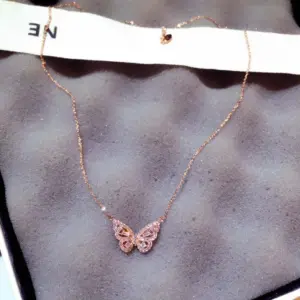 Sterling Silver Butterfly Necklace, 45cm Length 8 Se737227155434685891ca97edea3dc2f5