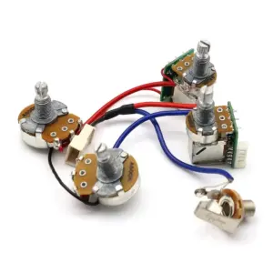 LP-style Silver Humbucker Pickup Set with Wiring Harness 11 Se73899499af5411797a1c070b4ea9531X