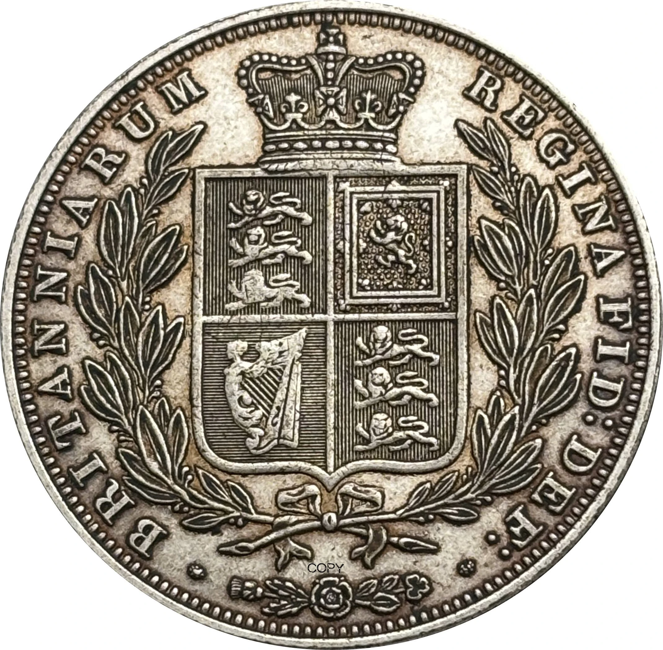 Vintage 1851 Victoria Half Crown Replica Coin 6 Vintage 1851 Victoria Half Crown Replica Coin - Image 6