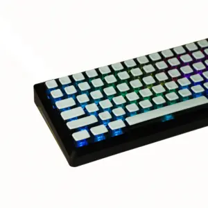 White Smoky ASA Profile Keycap Set for Mechanical Keyboards