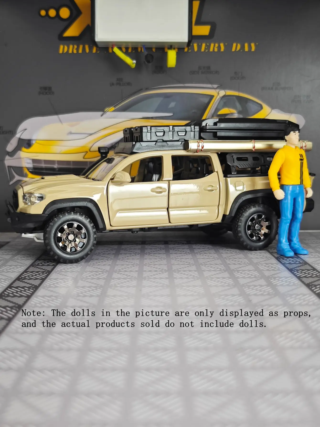 Vibrant Green Tacoma Travel Camping Model 6 Vibrant Green Tacoma Travel Camping Model - Image 6