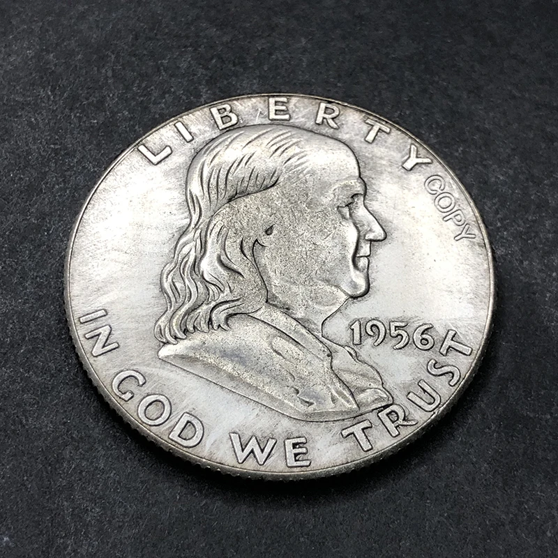 Vintage Copper Franklin Liberty Bell Half Dollar Replica 8 Vintage Copper Franklin Liberty Bell Half Dollar Replica - Image 8