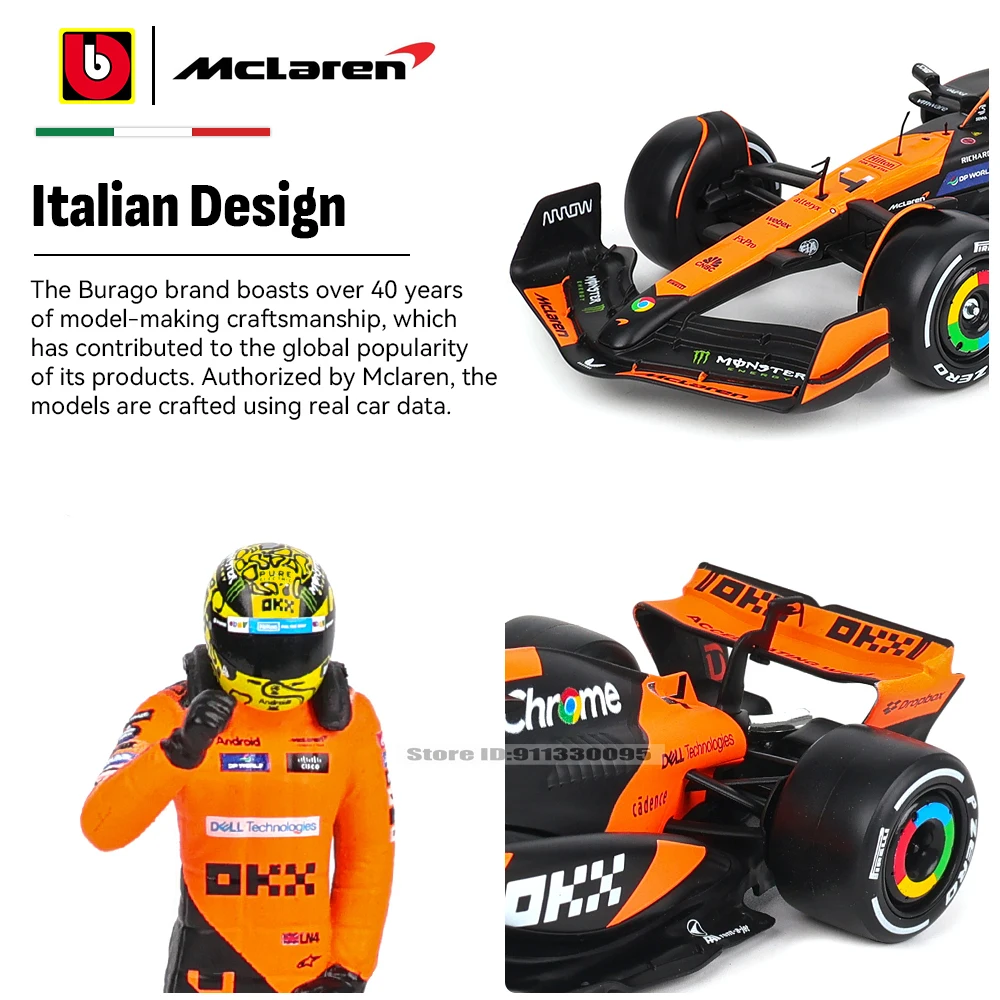 2024 McLaren F1 Model Car 1:24 Scale 2 2024 McLaren F1 Model Car 1:24 Scale - Image 2