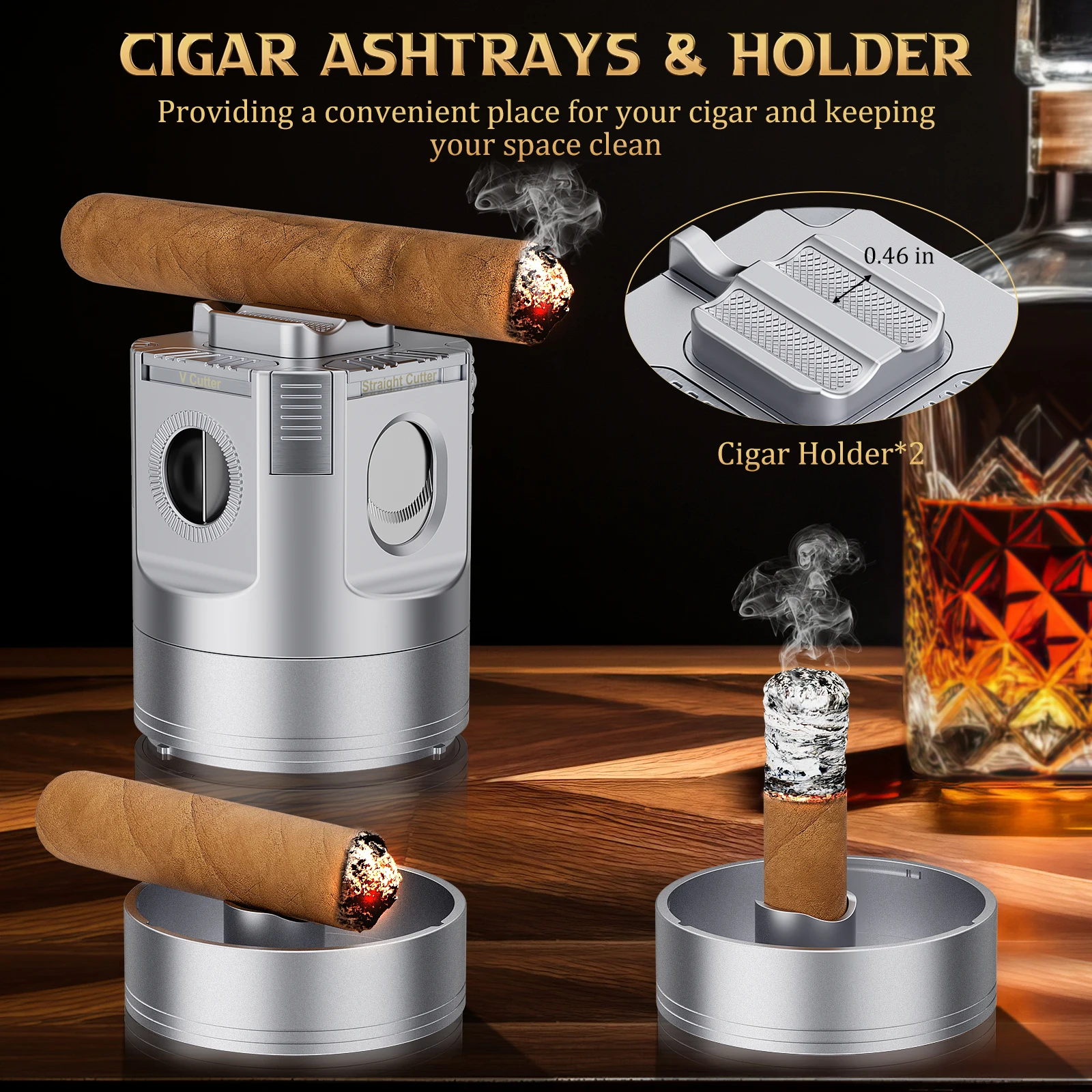 8-in-1 Desktop Cigar Lighter with Accessories 6 8-in-1 Desktop Cigar Lighter with Accessories - Image 6