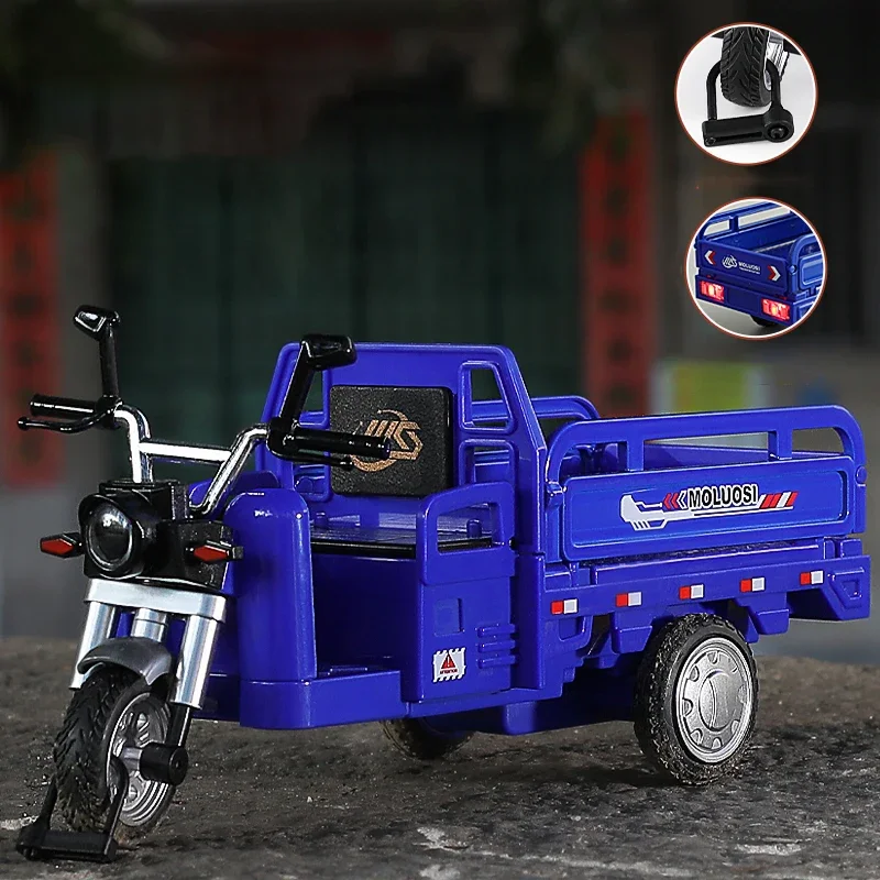 Bright Red Diecast Tricycle Model Collection 7 Bright Red Diecast Tricycle Model Collection - Image 7