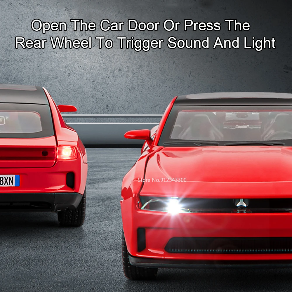 1:32 Scale Diecast Car Model with Lights 6 1:32 Scale Diecast Car Model with Lights - Image 6