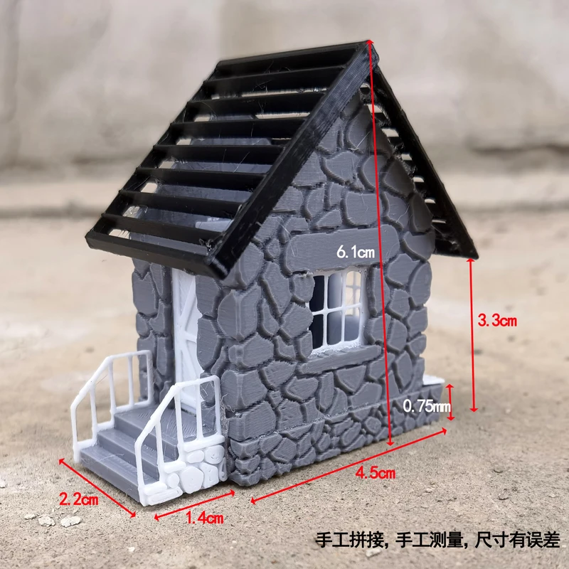 1/87 HO Scale Rustic Stone House Model 7 1/87 HO Scale Rustic Stone House Model - Image 7