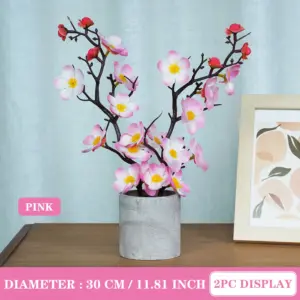 Artificial Plum Blossom Arrangement - 30cm Set 13 Se831e9efcfa34c6682a23bbdf495c287F