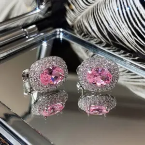 925 Silver Pink Cubic Zirconia Earrings 10 Se836d5f25e94414ca0ed252dba7f076fg