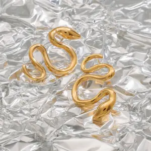 Stainless Steel Serpent Kiss Earrings 12 Se85b3c7ed1f44f048cc9506e1661ccc9I