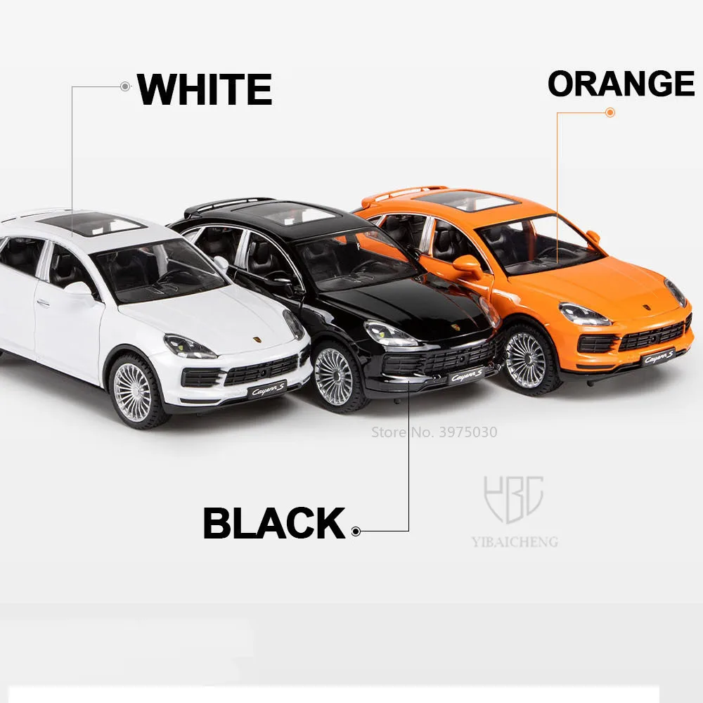 White 1:24 Scale Porsche Cayenne S Model Car 6 White 1:24 Scale Porsche Cayenne S Model Car - Image 6