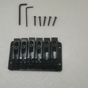 Professional Black Bass Guitar Tailpiece and Bridge 13 Se8a63146164e4c8dbe8d6139eb19568a7