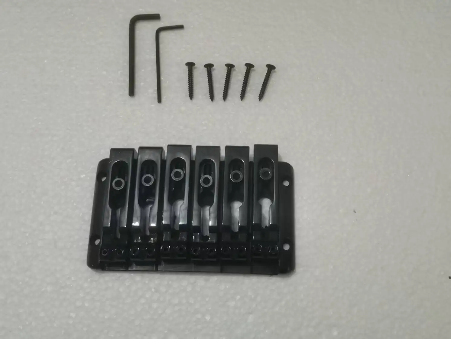 Professional Black Bass Guitar Tailpiece and Bridge 7 Professional Black Bass Guitar Tailpiece and Bridge - Image 7