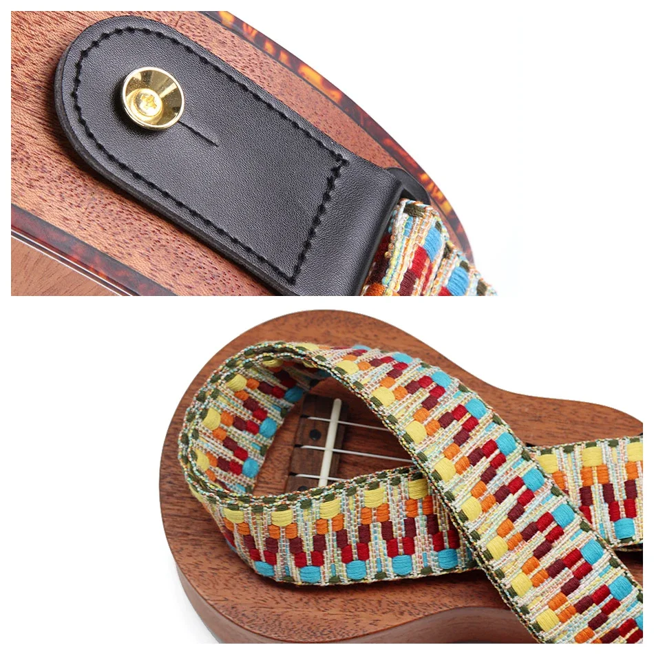 Vibrant Woven Guitar & Ukulele Strap 6 Vibrant Woven Guitar & Ukulele Strap - Image 6