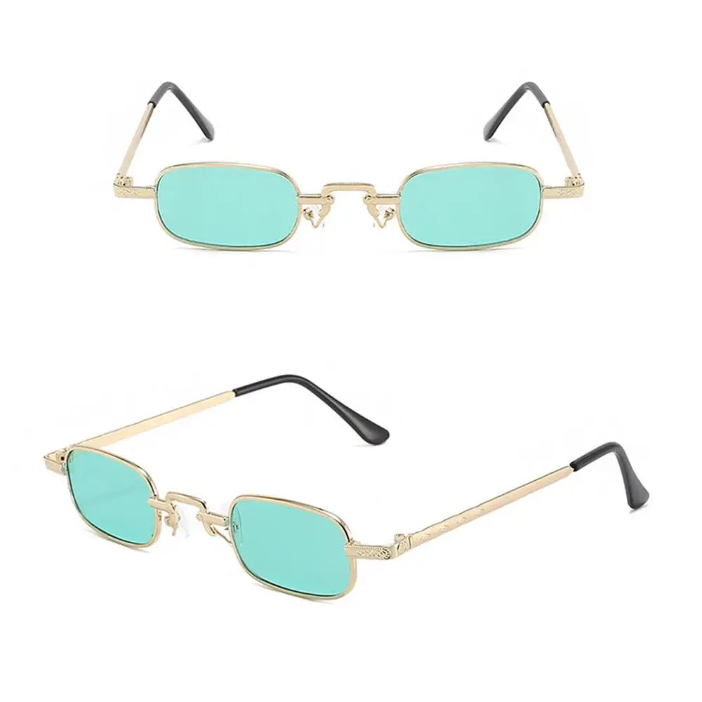 Retro Metal Frame Sunglasses with UV Protection 2 Retro Metal Frame Sunglasses with UV Protection - Image 2