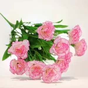 Pink Artificial Carnation Bouquet, 40cm Tall