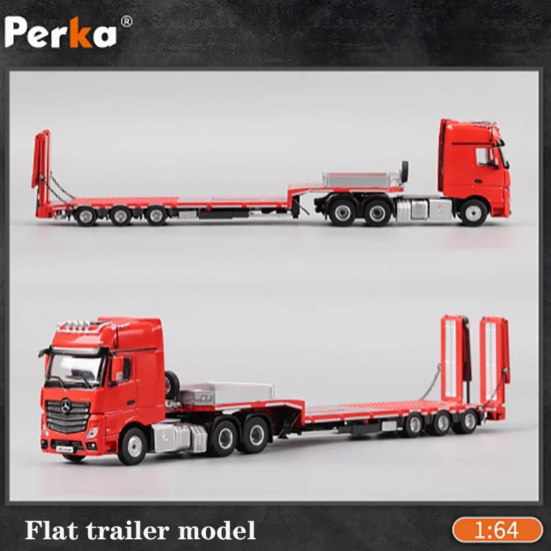 Red Diecast Semi-Truck and Trailer Model 2 Red Diecast Semi-Truck and Trailer Model - Image 2