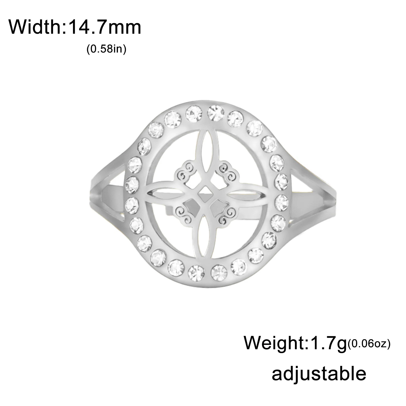 Elegant Adjustable Witch Knot Ring 8 Elegant Adjustable Witch Knot Ring - Image 8