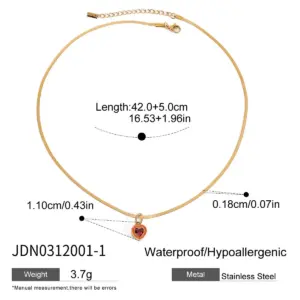 Ocean Vacation Stainless Steel Necklace for Women 16 Se8daa3a9c7694521920cc14486c0a107C