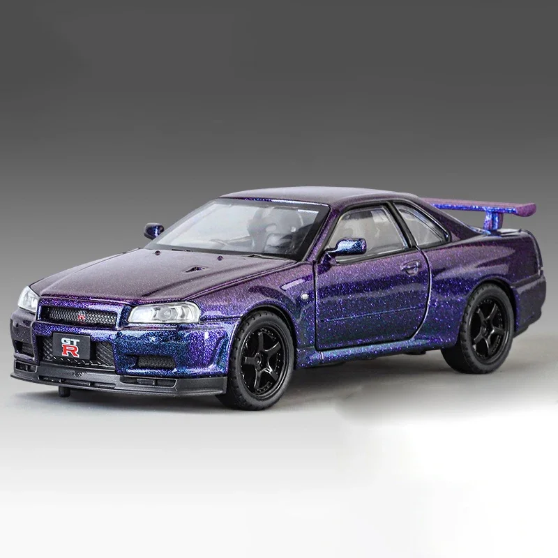 Vibrant Blue Nissan GTR R34 Skyline Model 8 Vibrant Blue Nissan GTR R34 Skyline Model - Image 8