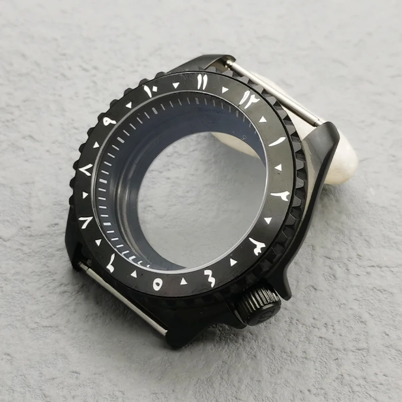 42mm Matte Black Watch Case for SK007 8 42mm Matte Black Watch Case for SK007 - Image 8